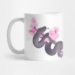 Pink Sakura Viper: Black Mug
